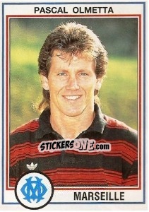 Sticker Pascal Olmetta - FOOT 1992-1993 n. 100 - Panini