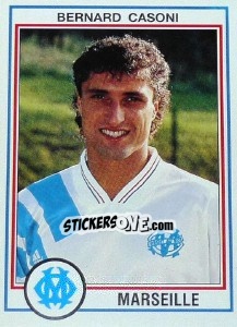 Sticker Bernard Casoni - FOOT 1992-1993 n. 103 - Panini