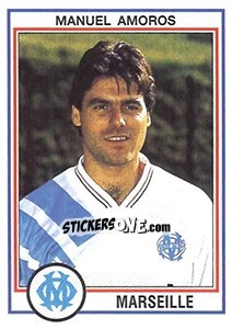 Cromo Manuel Amoros - FOOT 1992-1993 - Panini