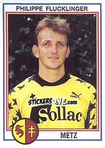 Sticker Philippe Flucklinger - FOOT 1992-1993 n. 113 - Panini