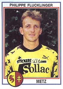 Cromo Philippe Flucklinger - FOOT 1992-1993 - Panini