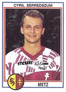 Sticker Cyril Serredszum - FOOT 1992-1993 n. 118 - Panini