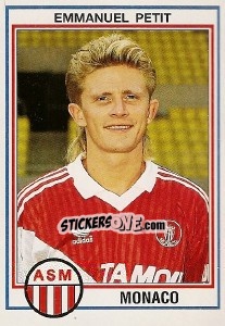 Sticker Emmanuel Petit - FOOT 1992-1993 n. 130 - Panini
