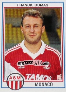 Sticker Franck Dumas - FOOT 1992-1993 n. 131 - Panini