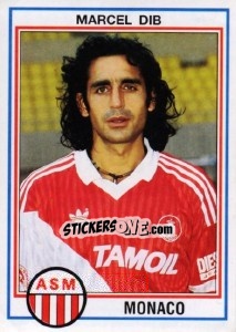 Figurina Marcel Dib - FOOT 1992-1993 - Panini