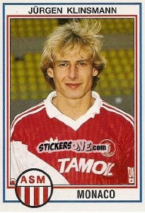 Figurina Jurgen Klinsmann - FOOT 1992-1993 - Panini