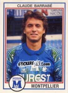 Sticker Claude Barrabe - FOOT 1992-1993 - Panini