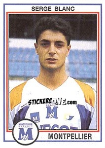 Cromo Serge Blanc - FOOT 1992-1993 - Panini