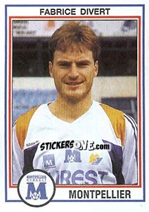 Figurina Fabrice Divert - FOOT 1992-1993 n. 150 - Panini