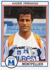 Sticker Kader Ferhaoui - FOOT 1992-1993 - Panini