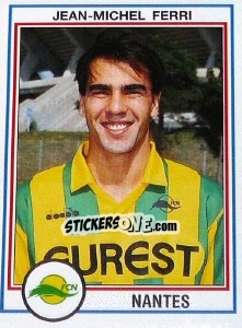 Figurina Jean-Michel Ferri - FOOT 1992-1993 - Panini