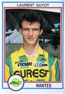 Sticker Laurent Guyot - FOOT 1992-1993 n. 158 - Panini