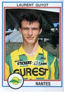 Figurina Laurent Guyot - FOOT 1992-1993 - Panini