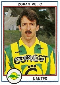 Figurina Zoran Vulic - FOOT 1992-1993 - Panini