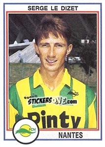 Sticker Serge Le Dizet - FOOT 1992-1993 n. 160 - Panini
