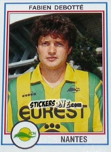 Sticker Fabien Debotte - FOOT 1992-1993 n. 161 - Panini