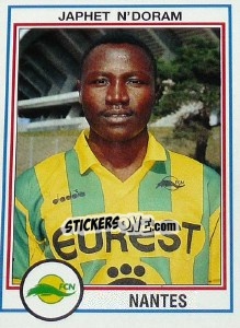 Sticker Japhet N'Doram - FOOT 1992-1993 n. 162 - Panini