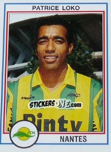 Cromo Patrice Loko - FOOT 1992-1993 n. 166 - Panini