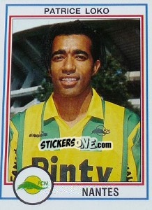 Cromo Patrice Loko - FOOT 1992-1993 - Panini