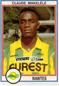 Sticker Claude Makelele - FOOT 1992-1993 n. 168 - Panini