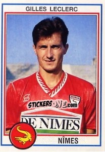 Sticker Gilles Leclerc - FOOT 1992-1993 n. 172 - Panini