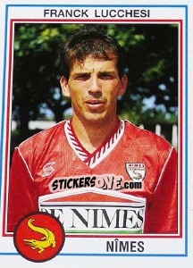 Figurina Franck Lucchesi - FOOT 1992-1993 - Panini