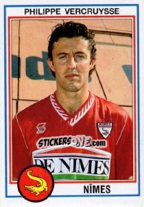 Sticker Philippe Vercruysse - FOOT 1992-1993 n. 177 - Panini