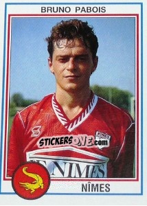 Cromo Bruno Pabois - FOOT 1992-1993 n. 180 - Panini