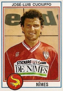 Sticker Jean-Luis Cuciuffo - FOOT 1992-1993 - Panini