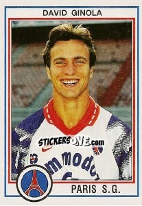 Sticker David Ginola - FOOT 1992-1993 n. 192 - Panini