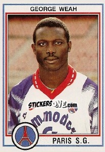 Sticker George Weah - FOOT 1992-1993 n. 193 - Panini