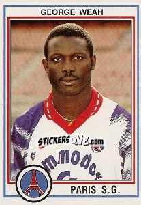 Cromo George Weah - FOOT 1992-1993 - Panini