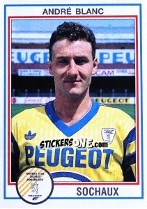 Figurina Andre Blanc - FOOT 1992-1993 - Panini