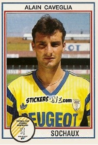 Sticker Alain Caveglia - FOOT 1992-1993 - Panini