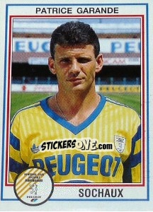 Figurina Patrice Garande - FOOT 1992-1993 - Panini