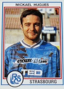 Sticker Mickael Hugues - FOOT 1992-1993 - Panini