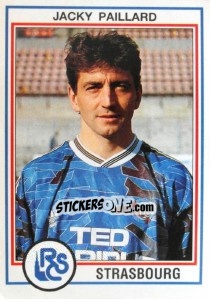 Figurina Jacky Paillard - FOOT 1992-1993 - Panini