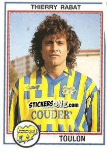 Sticker Thierry Rabat - FOOT 1992-1993 n. 242 - Panini