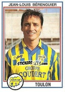 Sticker Jean-Louis Berenguier - FOOT 1992-1993 - Panini