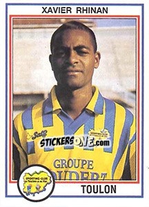 Cromo Xavier Rhinan - FOOT 1992-1993 - Panini