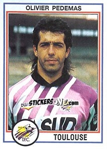 Sticker Olivier Pedemas - FOOT 1992-1993 n. 253 - Panini