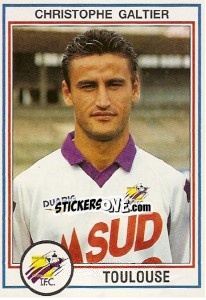 Sticker Christophe Galtier - FOOT 1992-1993 n. 257 - Panini