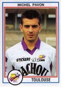 Sticker Michel Pavon - FOOT 1992-1993 - Panini