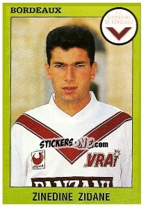 Figurina Zinedine Zidane - FOOT 1993-1994 - Panini