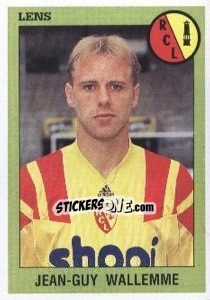 Sticker Jean-Guy Wallemme - FOOT 1993-1994 - Panini