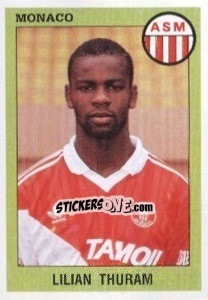 Sticker Lilian Thuram - FOOT 1993-1994 n. 184 - Panini