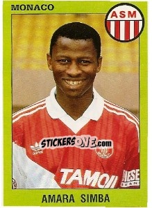 Cromo Amara Simba - FOOT 1993-1994 - Panini