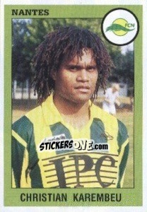 Sticker Christian Karembeu - FOOT 1993-1994 n. 208 - Panini