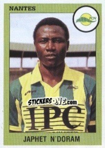 Sticker Japhet N'Doram - FOOT 1993-1994 n. 214 - Panini