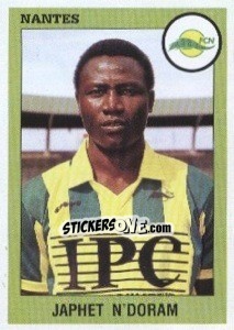 Figurina Japhet N'Doram - FOOT 1993-1994 - Panini